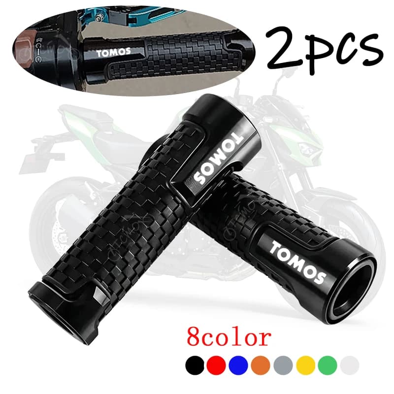 For Tomos Nitro Arrow Sprint LX Streetmate R A35 Racing TT Motorcycle Handlebar Grips CNC aluminum Rubber Hand Thruster Grips