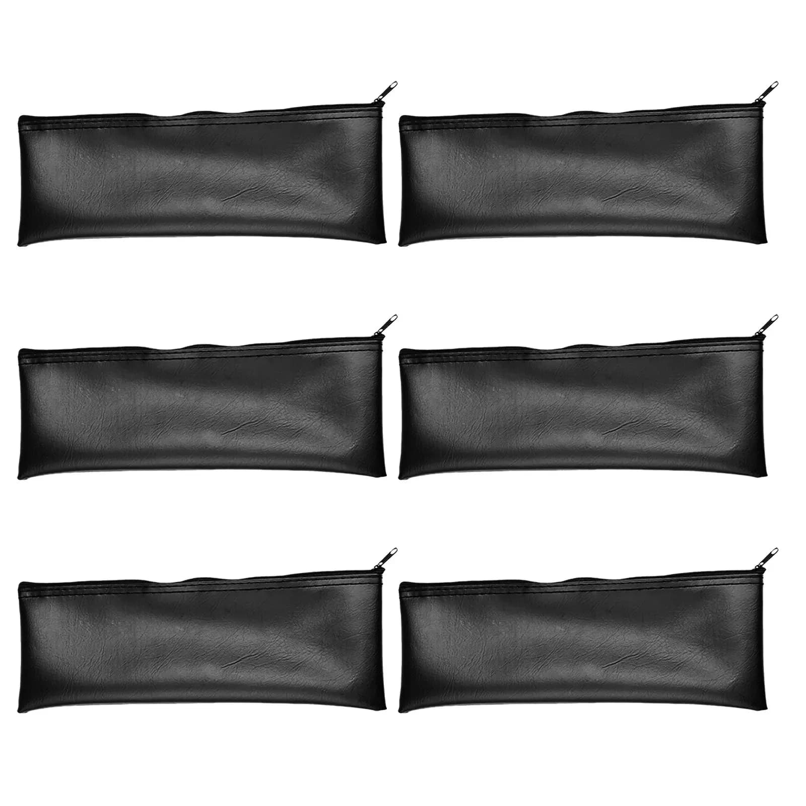 Custodia per microfono da 6 pezzi, borsa portatile antiurto, custodia protettiva nera per microfono wireless portatile da viaggio e per esterni