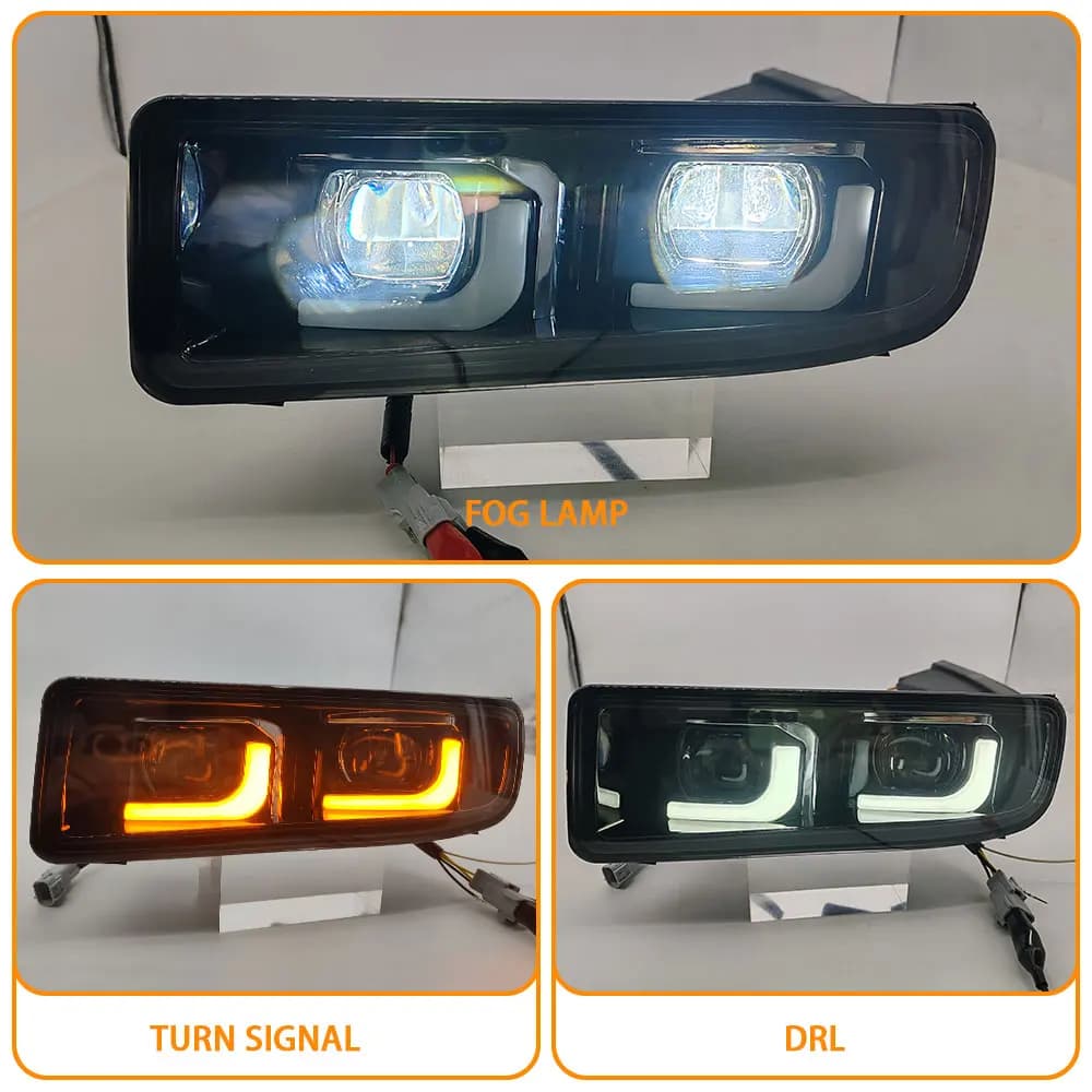 Auto DRL Per Lexus LX470 1998-2007 LED Indicatori di direzione Luce diurna Luce diurna Paraurti Anteriore Fendinebbia Montaggio Lampada Della Nebbia