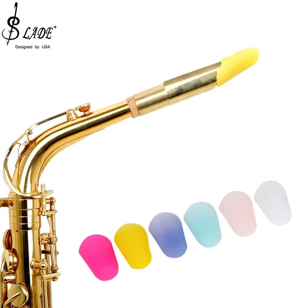 Saxophone Mouthpiece Cap Silicone Cap Protection Colourful Clarinet Sax Mouthpiece Cap Woodwind Instrument Parts & Accessory