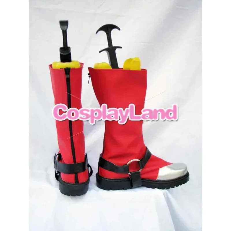 A;3\v,7'd/ BlazBlue Ragna the Bloodedge Anime Party Cosplay Boots Custom Made Shoes NGVFGDDFD20x;4'v\6,b/