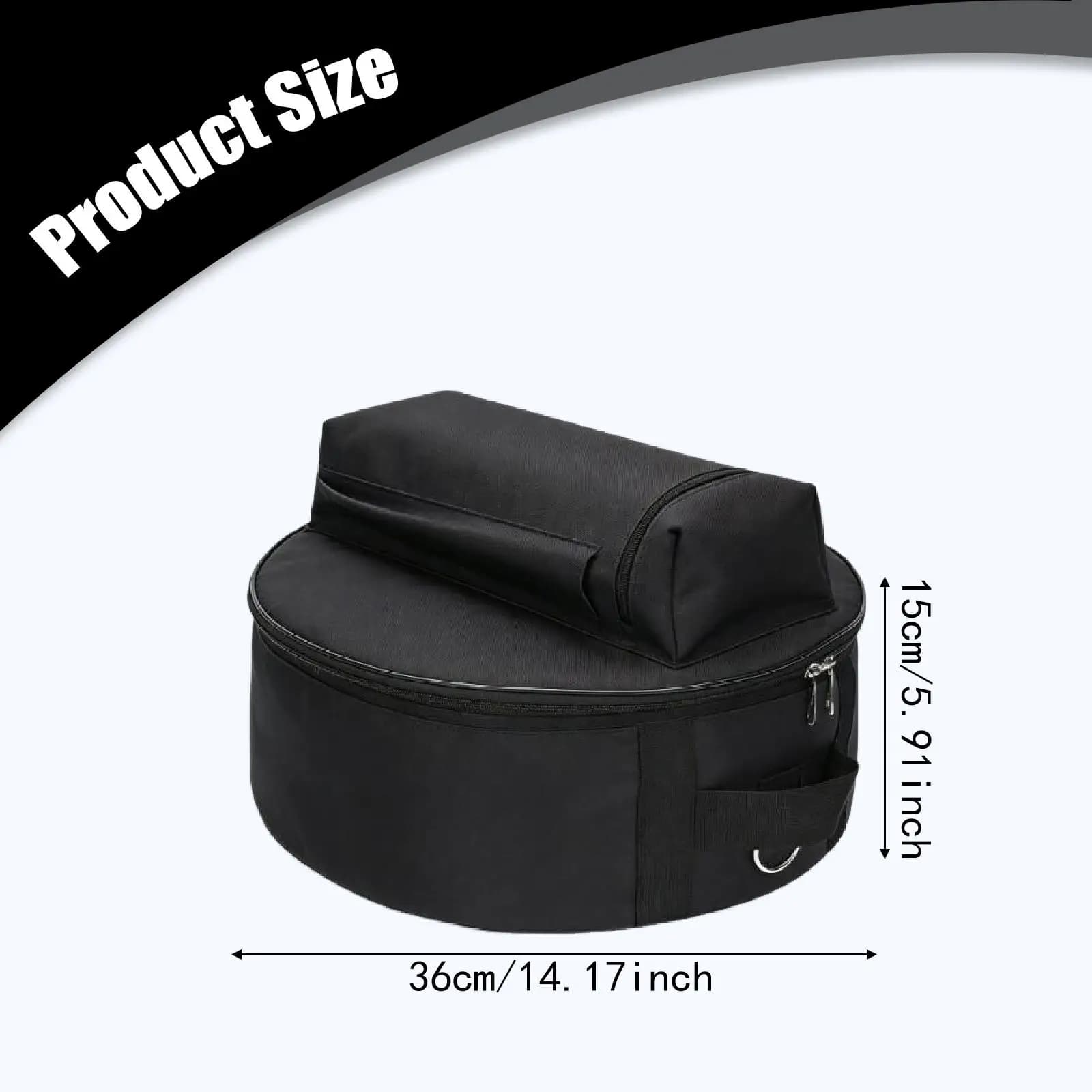 Borsa per Rullante Imbottita in Cotone Pearl, Resistente all'Acqua, Custodia per il Trasporto per Batteristi e Protezione per Batterie Jazz