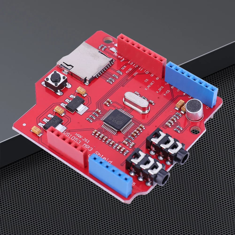 Development card Decoder MP3 Vorbis/AAC/WMA/MIDI Module MIC VS1053 Codec Decoder Shield with TF Card Slot for ARDUINO MEGA