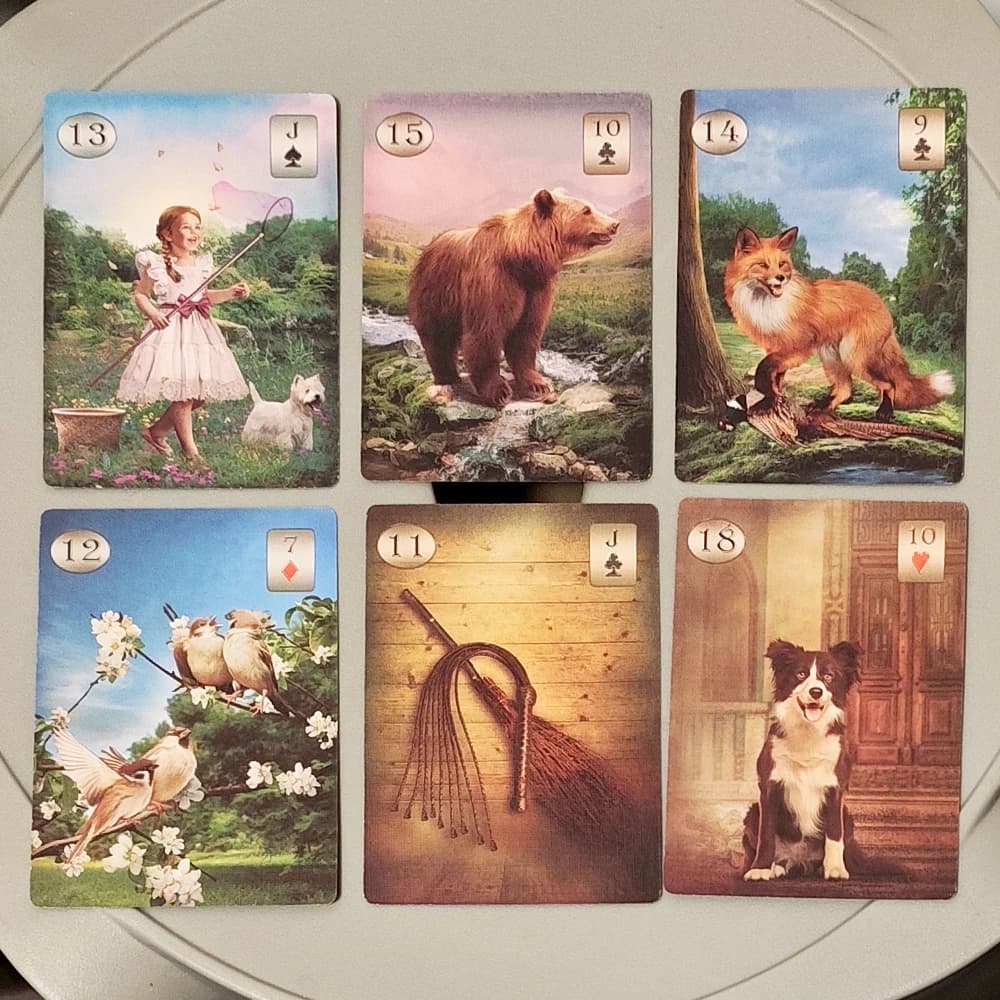 Thelema Lenormand Oracle Deck 36 Carte Esoteriche per Divinazione e Guida Quotidiana 9*6cm Cartoncino a Doppio Rilievo