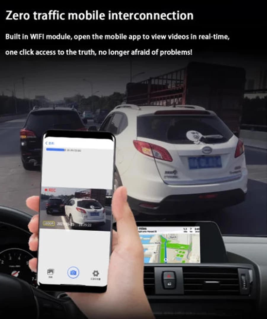 For BMW Series 3 3 325i 2022 4K Plug And Play Car Wifi DVR Driving Recorder DashCam Black box Full HD 2160P Grandangle
