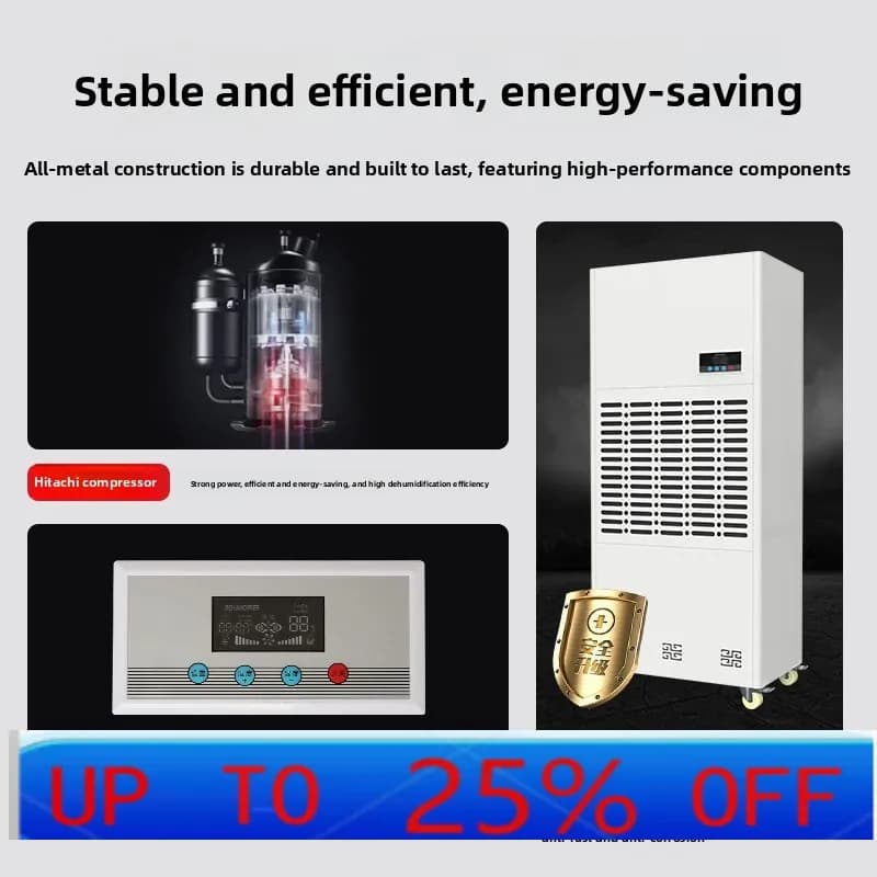 Deumidificatore industriale ad alta potenza cYJQ 240L per sale di distribuzione e scantinati