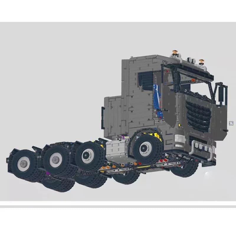 MOC-236938 Nuovo modello di blocco di camion trattore per carichi pesanti, 6418 pezzi, regalo giocattolo creativo MOC per il compleanno di ragazzi e bambini