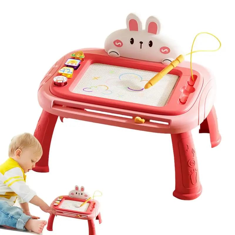 Lavagna magnetica Lavagna per doodle per bambini dei cartoni animati Design portatile Giocattolo educativo precoce per la scuola e i viaggi all'aperto a casa