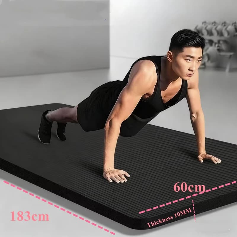 20MM Extra Thick Yoga Non-slip Yoga Pads Fitness Pilate Training 183×60cm Workout Sport Plank Cushion Gym Equipment Widen Foam
