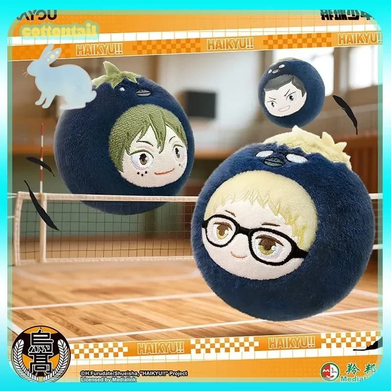 Kayou Haikyu originale!! Ciondolo in peluche con scatola cieca alla moda della serie Ball Crow, regalo periferico anime Hinata Kageyama per ragazze e ragazzi