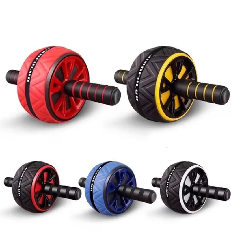 YTYIN Home Core Strength Training Equipment Abdominal Exercise Roller with Knee Mat Set