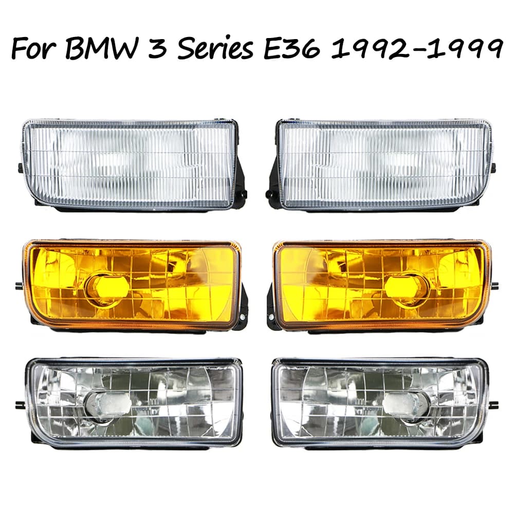 For BMW Series 3 E36 1992 1994 1995 1996 1997 1998 1999 Pair of Fendinebbia bumper Anti Fendinebbia 63178357389 63178357390