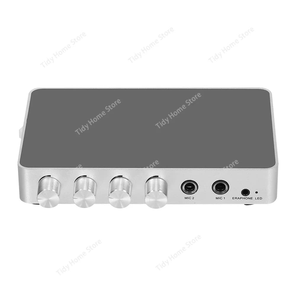 Mixer karaoke HDMI: scheda audio con microfono per telefoni cellulari, set-top box e macchine per karaoke, processore di effetti audio
