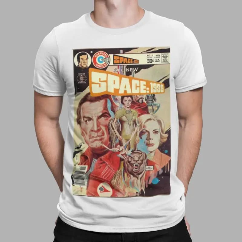Space 1999 T-Shirt Eagle Retro Tv Film 1970 90S 80S Spaceship Movie Sci Fi Geeks