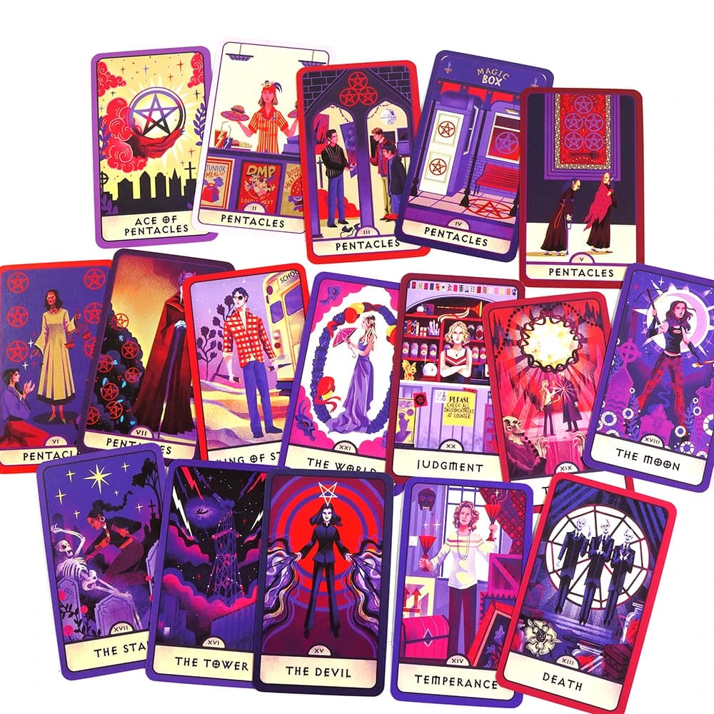 10.3*6cm Buffy The Vampire Slayer Tarot 78 Cards Deck segui la saggezza di Buffy splendidamente illustrato Fortune Telling Game