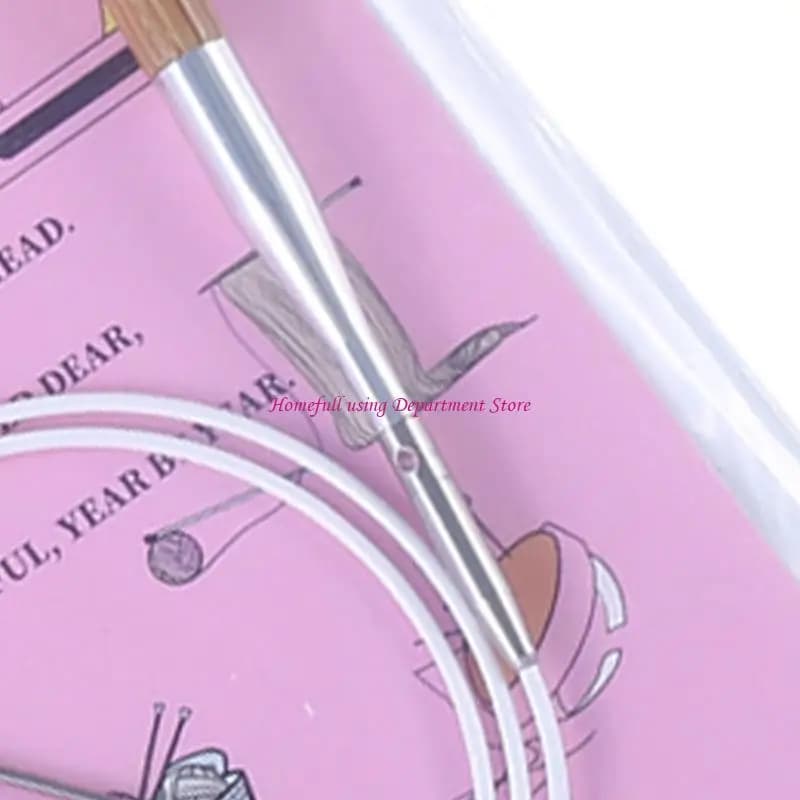 Circular Sweater Knitting Needle 65 with Flexible Cable, Pointed Ends, and Single Option Pack for Craft Use