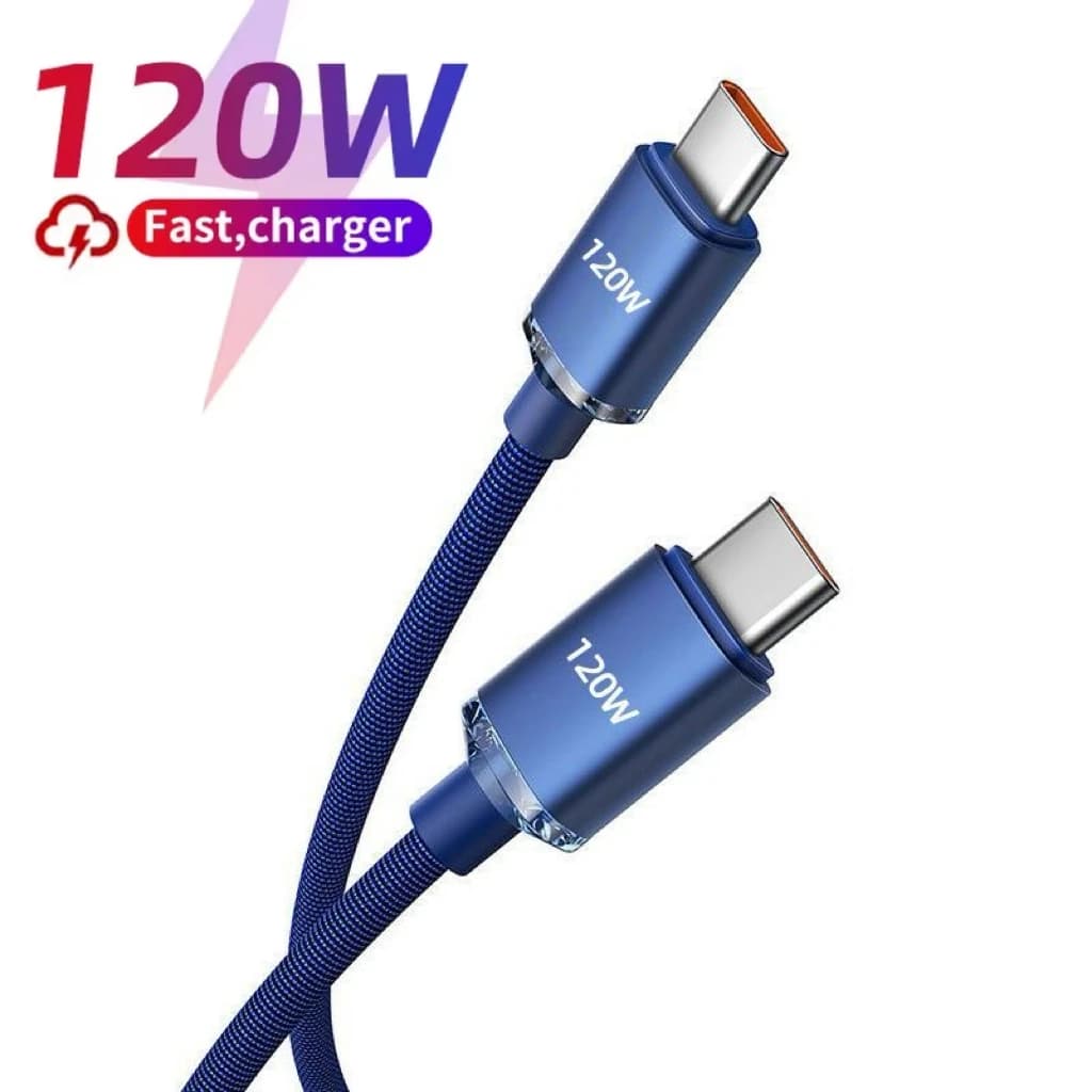 Cavo di ricarica super veloce da 120 W Cavo dati di ricarica USB tipo C per cavo caricabatterie OPPO per caricabatterie cavo USB C Power Bank per telefono cellulare