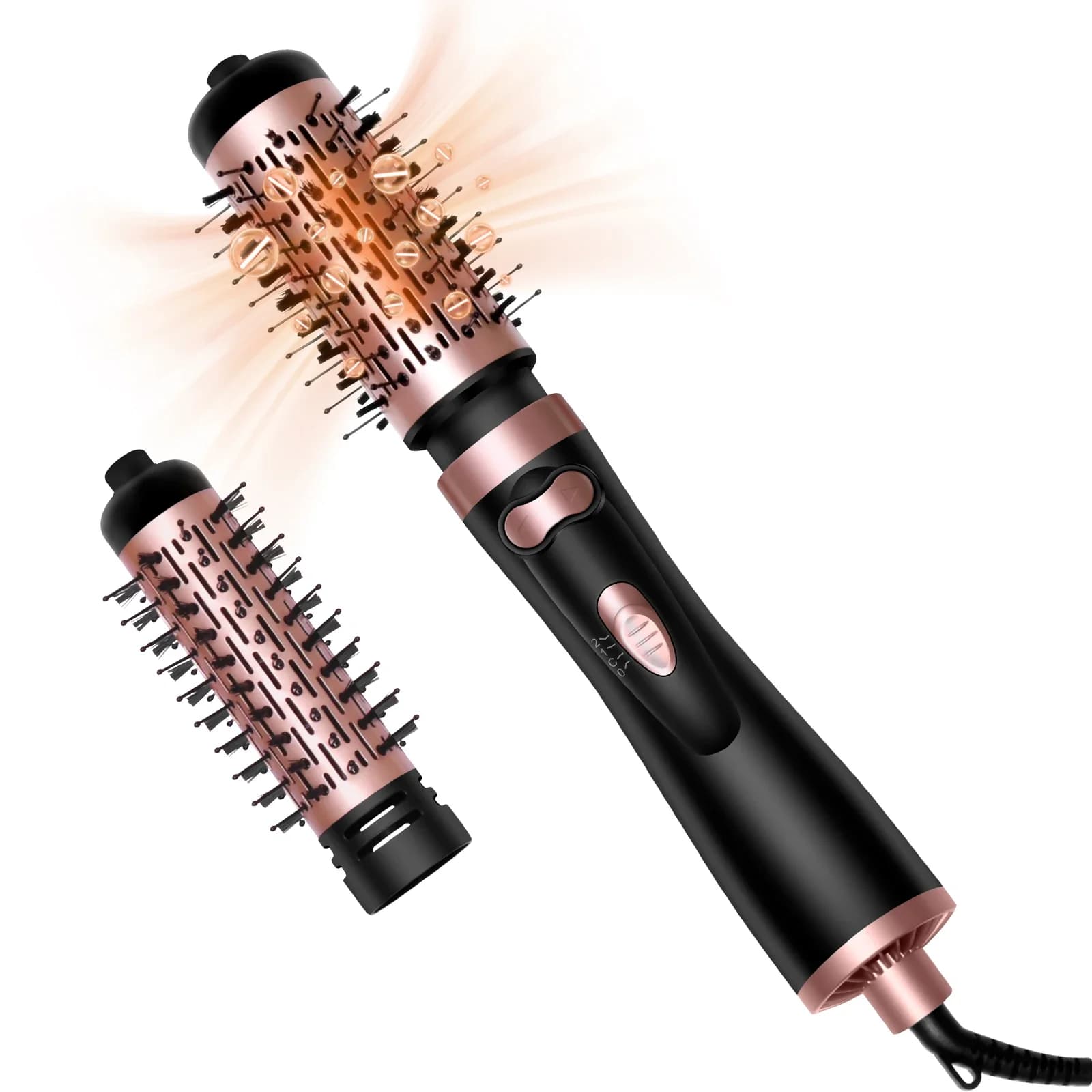 2 in 1 hot air brush and multifunctional electric comb rotating hair dryer for styler