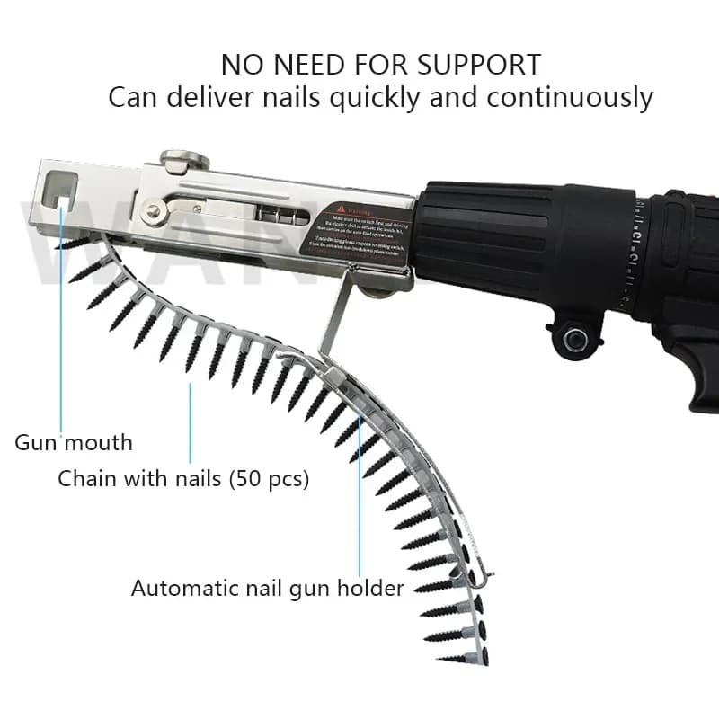 Nuovissimo automatico multifunzionale catena cintura pistola a vite decorazione della casa in legno pistola sparachiodi macchina elettrica vite pistola sparachiodi strumento