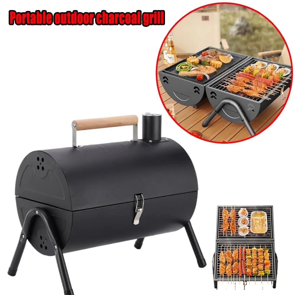 Supporto per fornello da esterno in acciaio inossidabile, leggero, compatto, portatile, pieghevole, per campeggio, barbecue, picnic, cucina estiva all'aperto