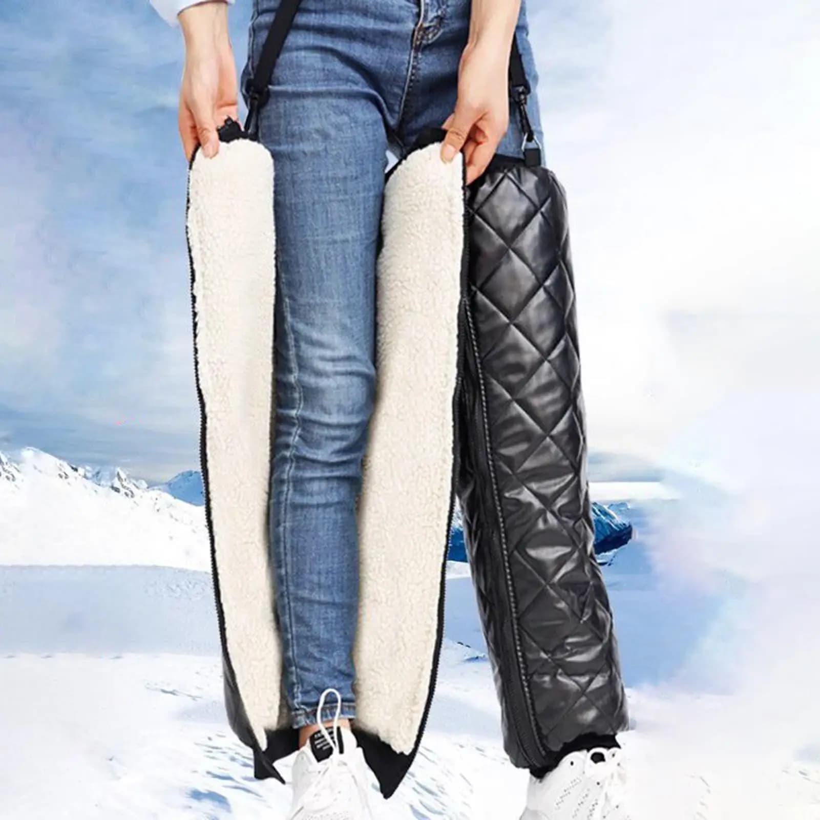 Heated Knee Pads Brace Warmer Protector for Winter Sports Skiing Snowboarding Outdoor Activities Riding Driving Knee Protection