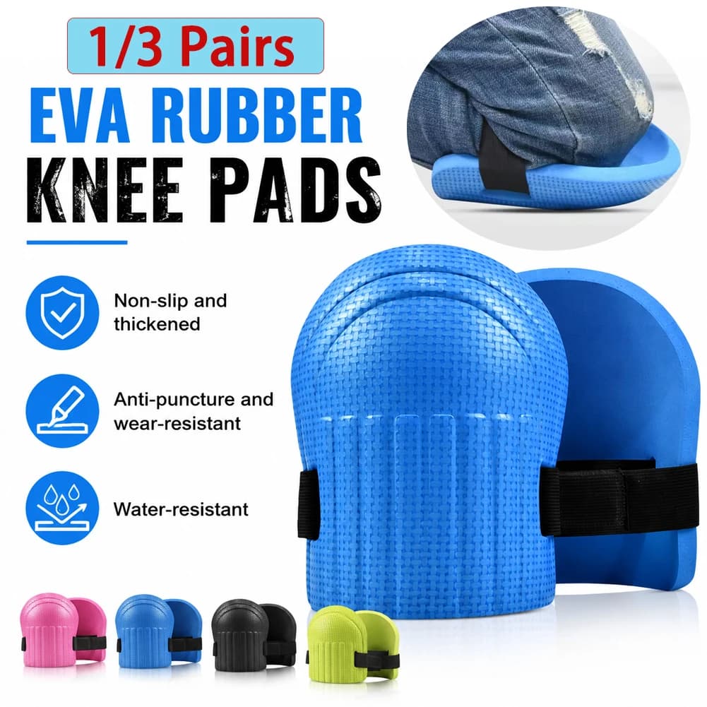 1/3Pairs Knee Protection Pad Tile Mud Workers Knee Paste Floor Brick Artifacts Moisture Thickening Brick Garden Manual Work Tool