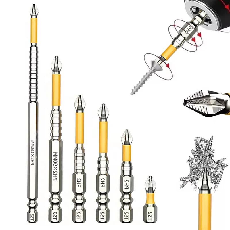 High Hardness and Strong PH25/50/65/70/90/150mm High Hardness Cross Manual Screw for Electric Drill Tip