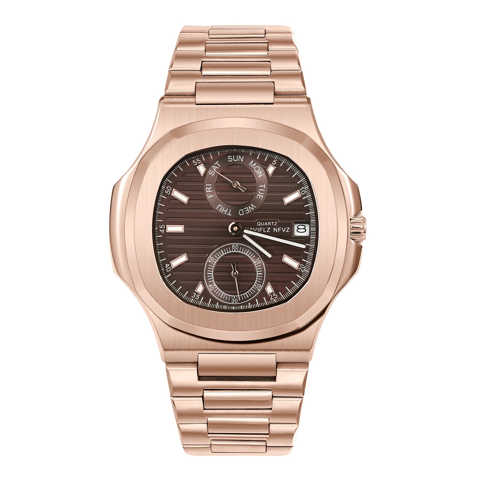 NAVIFLZ NFVZ Top Brand High Quality Quartz Watch for Men Waterproof Stainless Steel Wrist Watch with Luxury Date 50M
