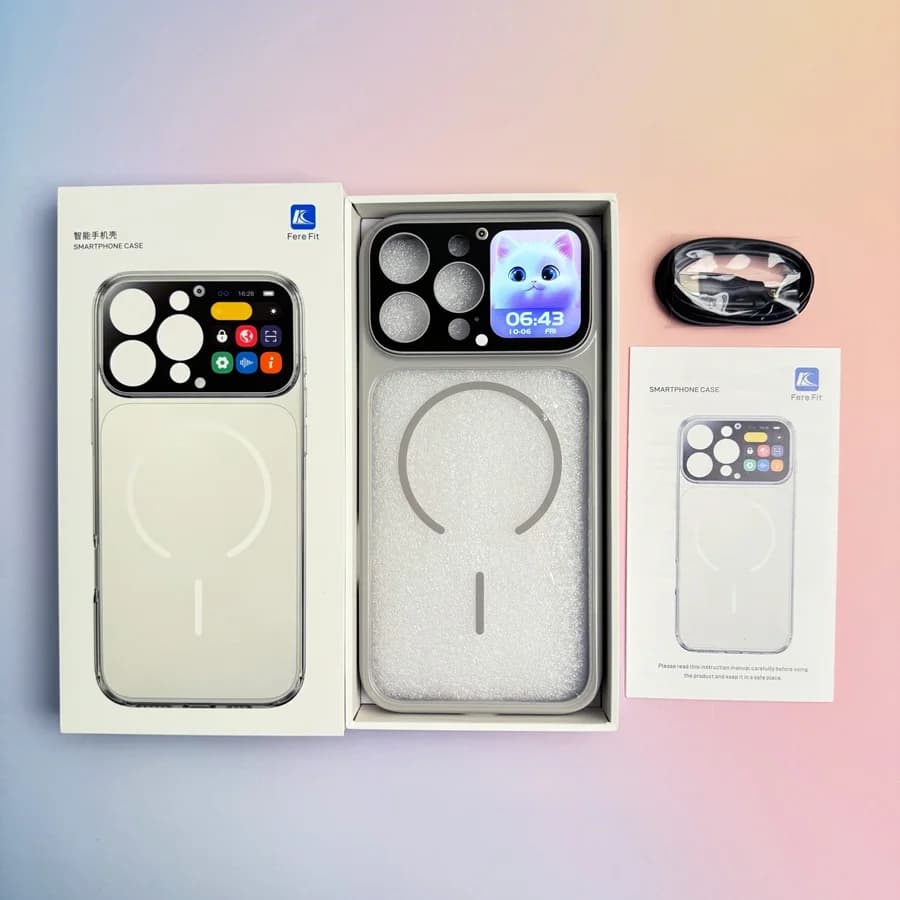 Smart Window and Touch Screen Smartphone Case for iPhone 16 Pro Max