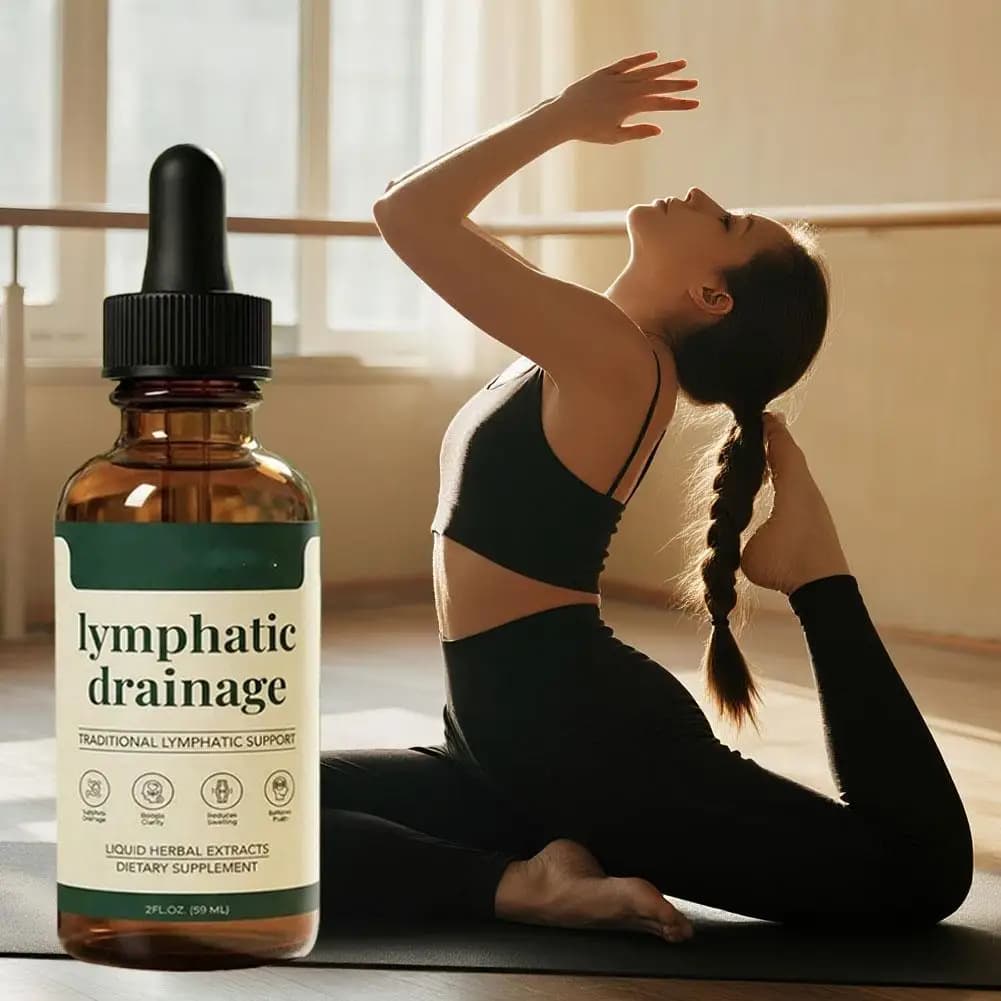 59ml Lymphatic Drainage Drops Natural Herbal Formula Toxin Elimination Swelling Relief Lymph Support Liquid Gentle Care