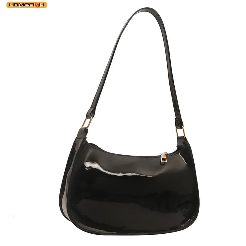 Handbag in PU Leather HOMEFIH, Color Unit with Cherry Pendant, Casual Versatile Shoulder Bag, Fashion Bag for Girls, Shoulder Bag