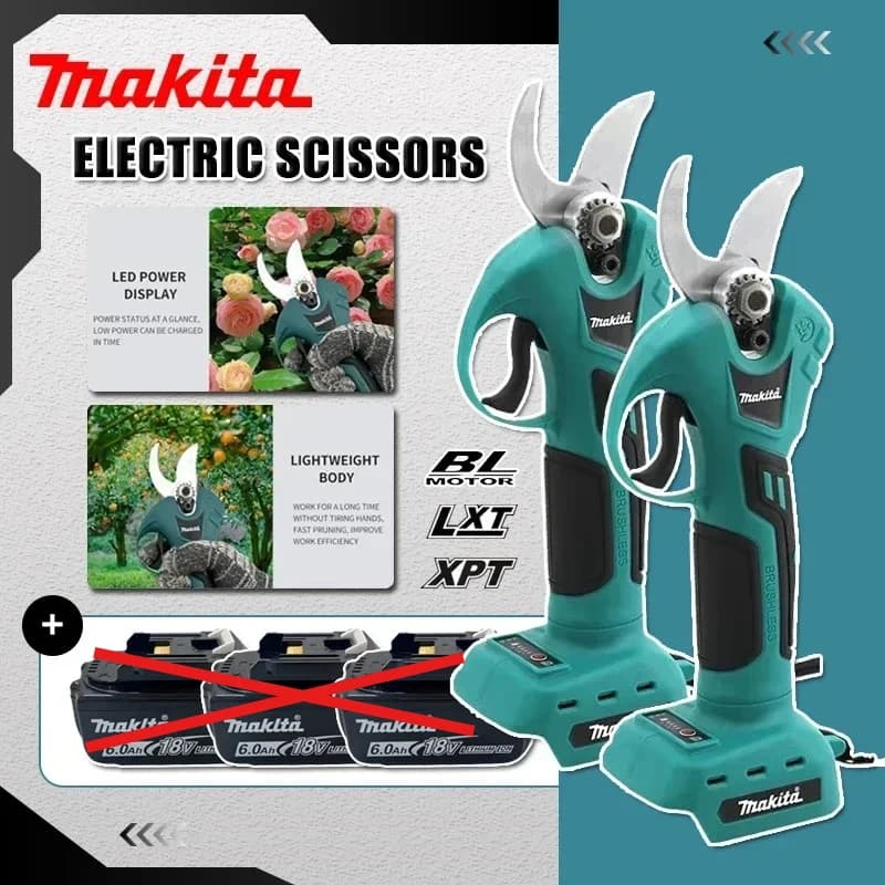 Makita Wireless Professional Electric Scissors, Power Supplies, Garden Tools 18V