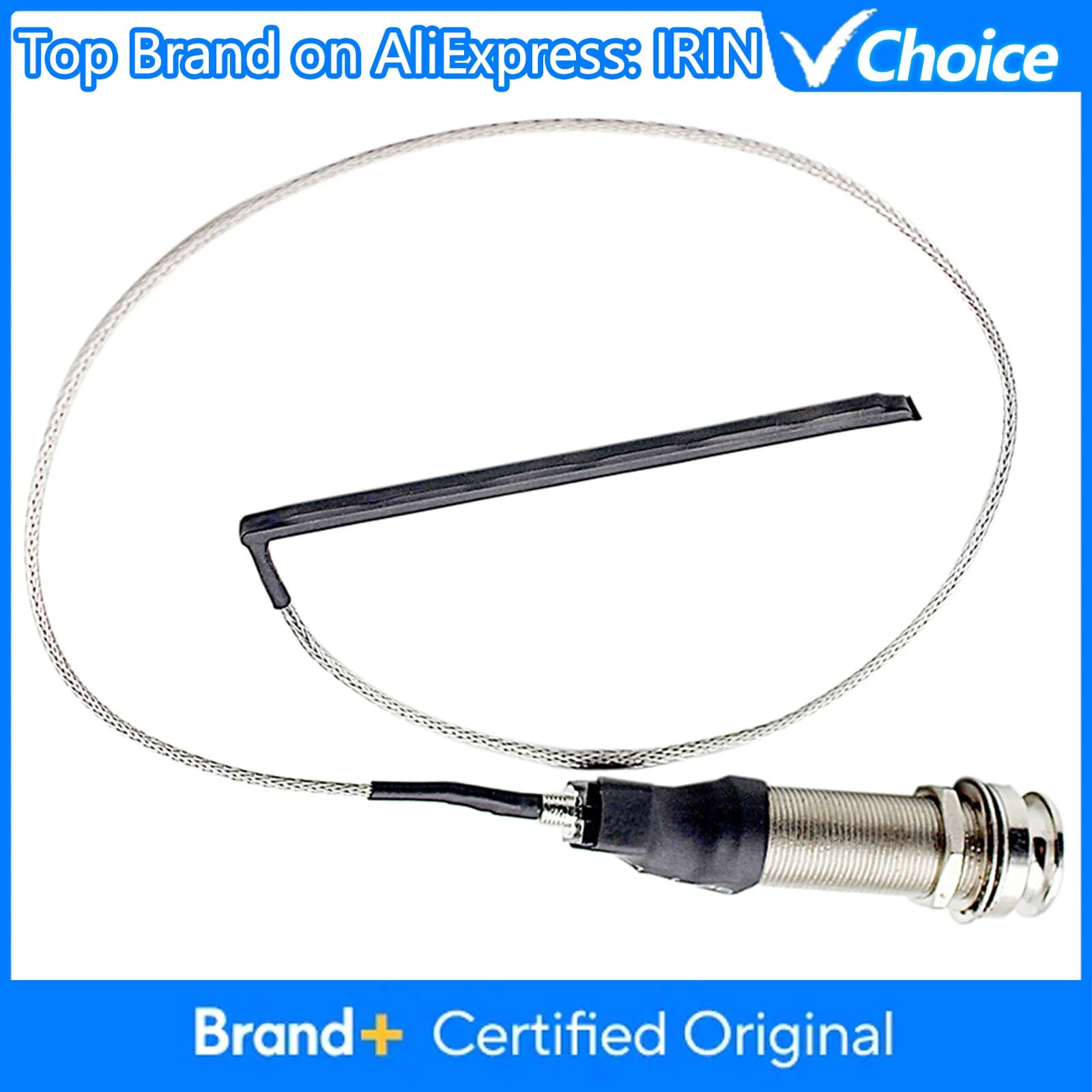 Pickup per Chitarra con Preamplificatore Endpin, Pickup Piezo EQ per Ponte con Jack da 6,35mm e Accessori per Pickup Acustico a Cilindro per Ukulele