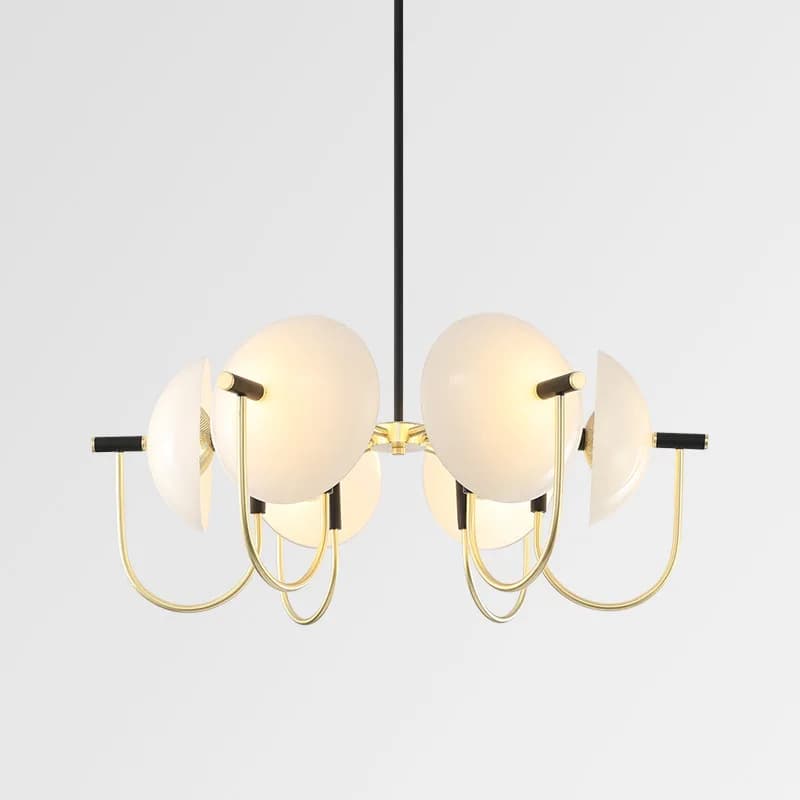 Contemporary Glass Ceiling Chandeliers LED Light Simple Household Decoration Sample Room Hanglamps Woonkamer Restaurant Ornament
