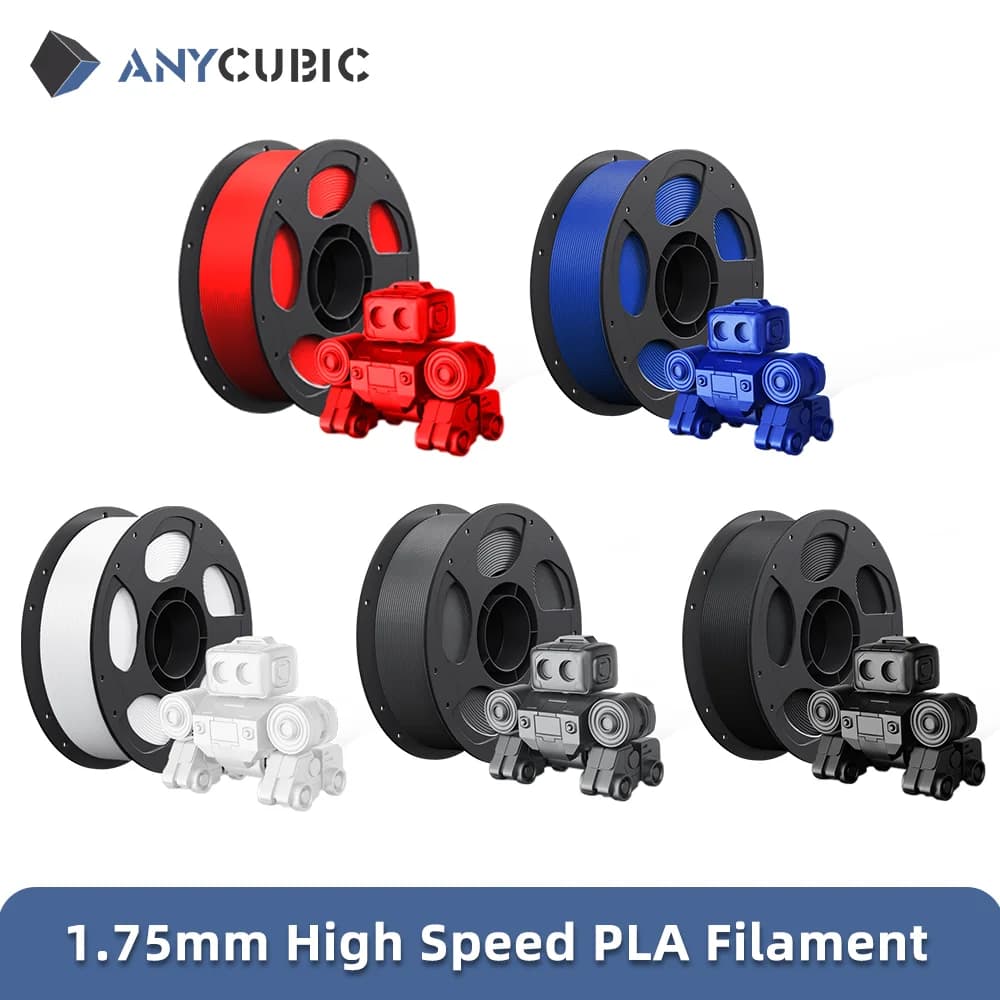ANYCUBIC Filament PLA high speed plastic of 1.75 mm for 3D printer 3D consumables 3 kg/roll for ANYCUBIC Kobra 2 Series
