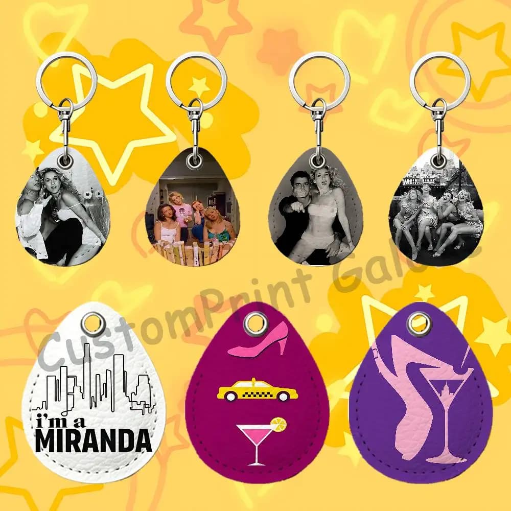 S-Sex A-And The C-City Mini Leather Bag Essential Oil Diffuser Keyring For S-SmartTag Stable Guitar Pick Storage