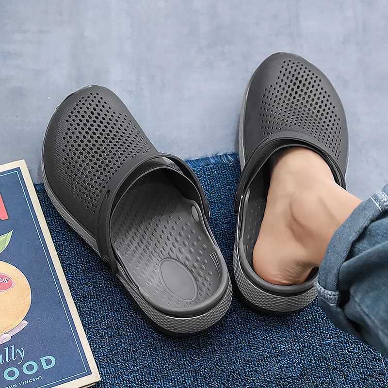 Sandali Unisex Estivi con Punta Chiusa, Suola Morbida, Cuscino Extra Spesso, Antiscivolo, per Spiaggia e Passeggio