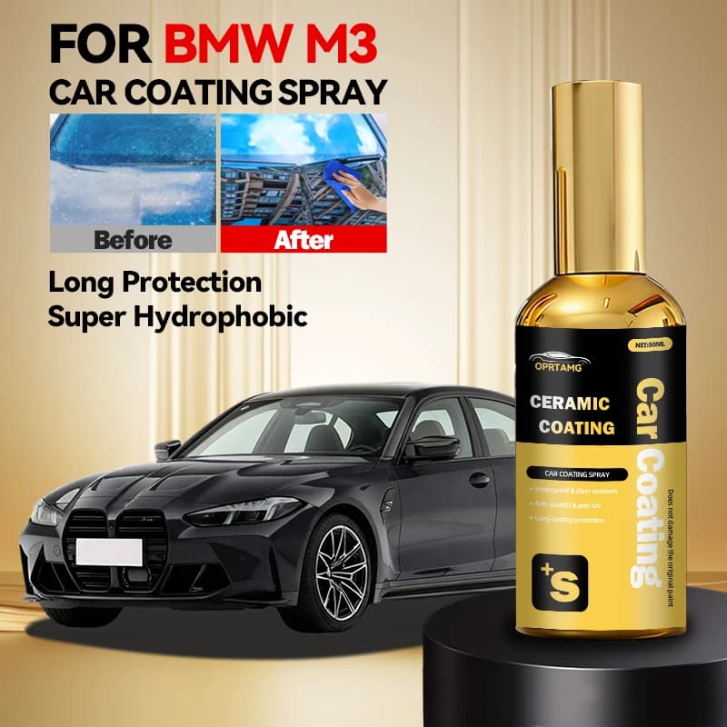Rivestimento Ceramico Nano Liquido per Auto, Lucidante Liquido 50ml, Agente di Rivestimento Avanzato ad Azione Rapida per Auto, Spray per BMW M3