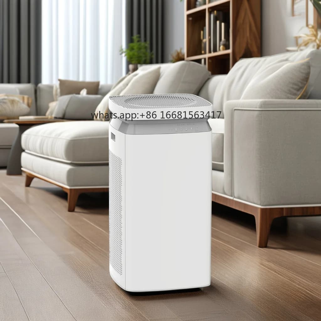Vendita Diretta dalla Fabbrica, Purificatore d'Aria Intelligente ad Alta Efficienza per Casa, Silenzioso, con Spina USA, Portatile, Installazione Elettrica, Filtro HEPA