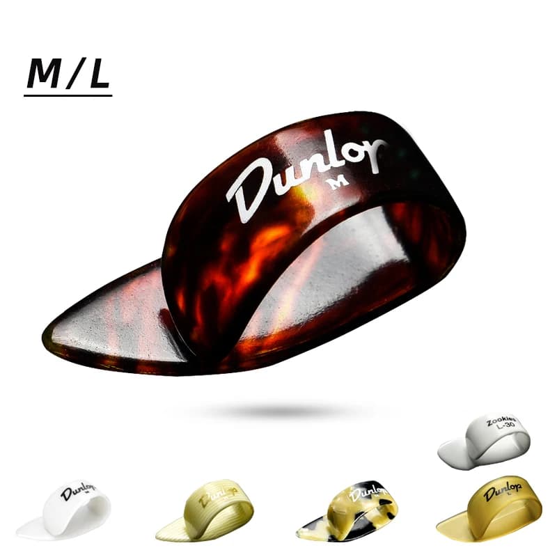 Dunlop Pollice piccone. Indossare palette per pollice, una varietà di colori, spessore 1 mm/1,4 mm. Gioca in modo flessibile e iniziare facilmente.