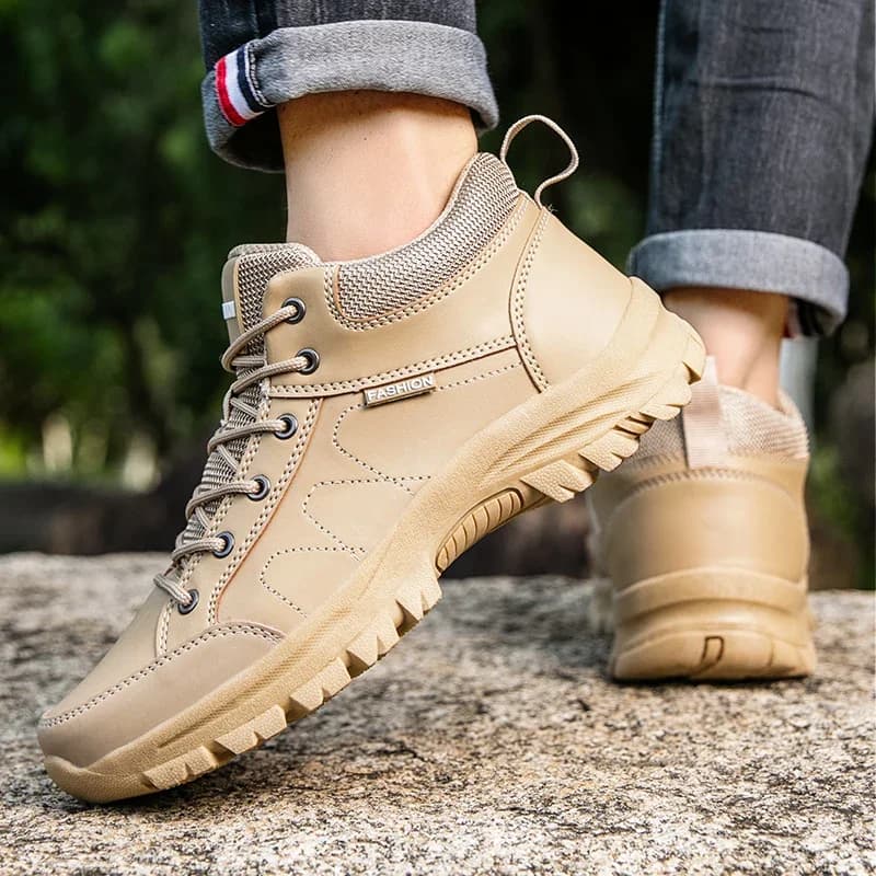 Stivali da uomo Scarpe da trekking per uomo Stivali da montagna da esterno Scarpe da ginnastica antiscivolo Scarpe da lavoro