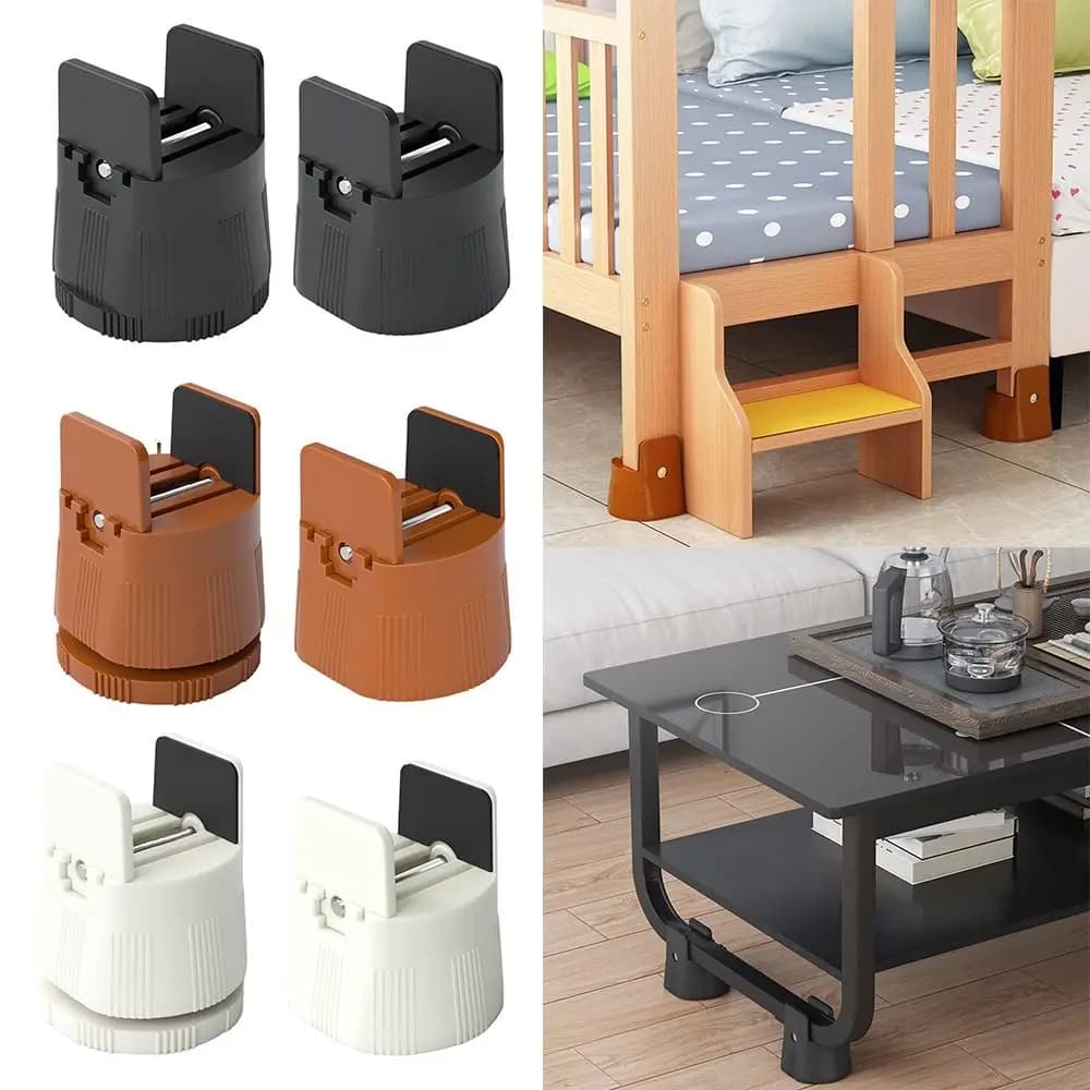 Piedini da tavolo cuscino da letto riser per sedia piedi sollevamento gambe mobili Raisers cuscinetti antiscivolo per tavolo divano armadio lavatrice divano