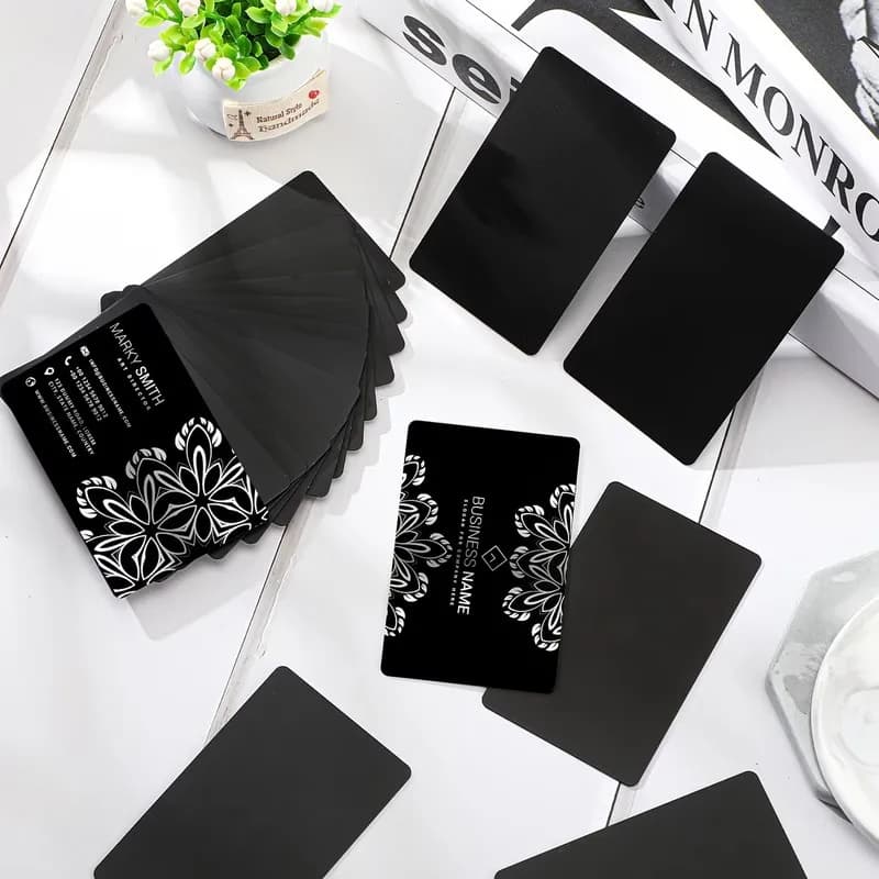 61 pcs 0.45mm Laser Engraving Cards, Durable Scratch Resistant, suitable for DIY Engraving Projects, Aluminum Smooth Surface