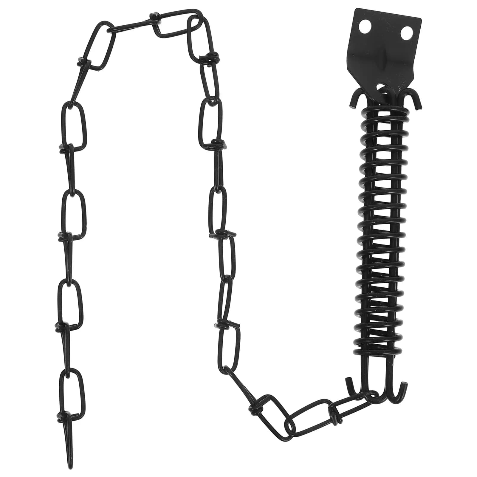 Set di 1 Catena di Sicurezza Antivento per Porta, in Ferro, per Porte in Legno e Alluminio, Garage e Capannoni