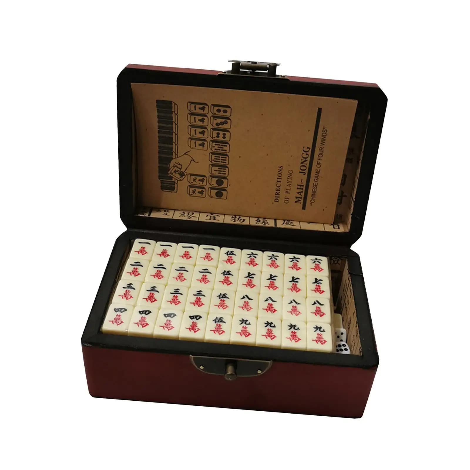 Traditional Chinese Mahjong Set with 146 Pieces Mini Mahjong Tiles