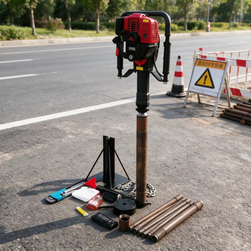Customized Portable Backpack Sampling Drill Petrol Diesel 15M Complete Core Light Movable Concrete Drilling