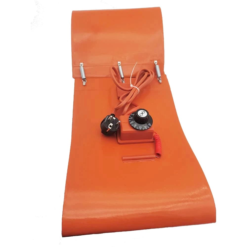 Cinghia riscaldante elettrica in silicone 110V/220V con termostato e regolatore di temperatura per fusto dell'olio, serbatoio del gas, barile fai-da-te