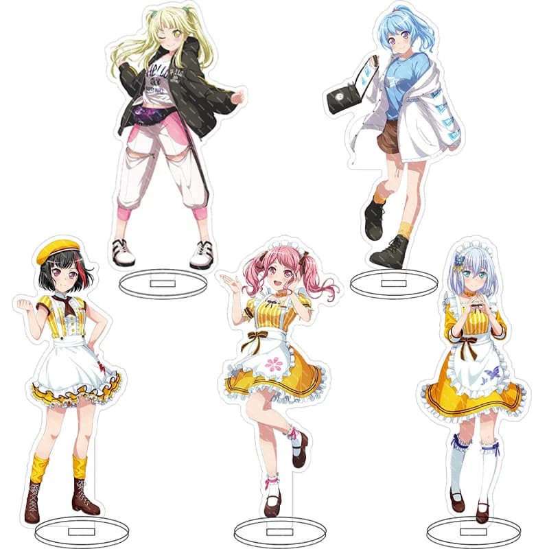 16CM Anime Acrylic Figure BanG Dream! Mitake Ran Maruyama Aya Wakana Rei Minato Yukina Tsurumaki Kokoro Cos Gift Stand Ornaments