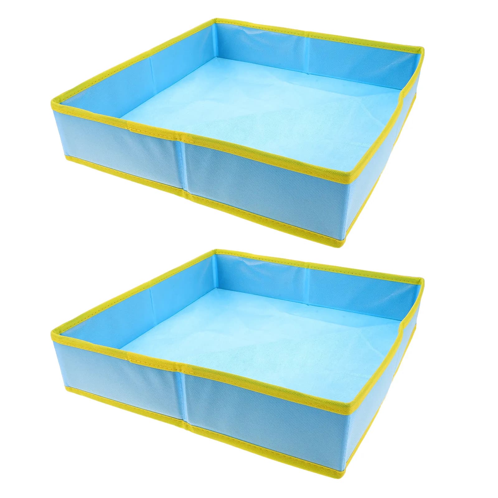 Set di 2 Sabbie Artificiale Pieghevoli per Bambini, Vassoio Portatile per Giochi con la Sabbia, per Interni ed Esterni
