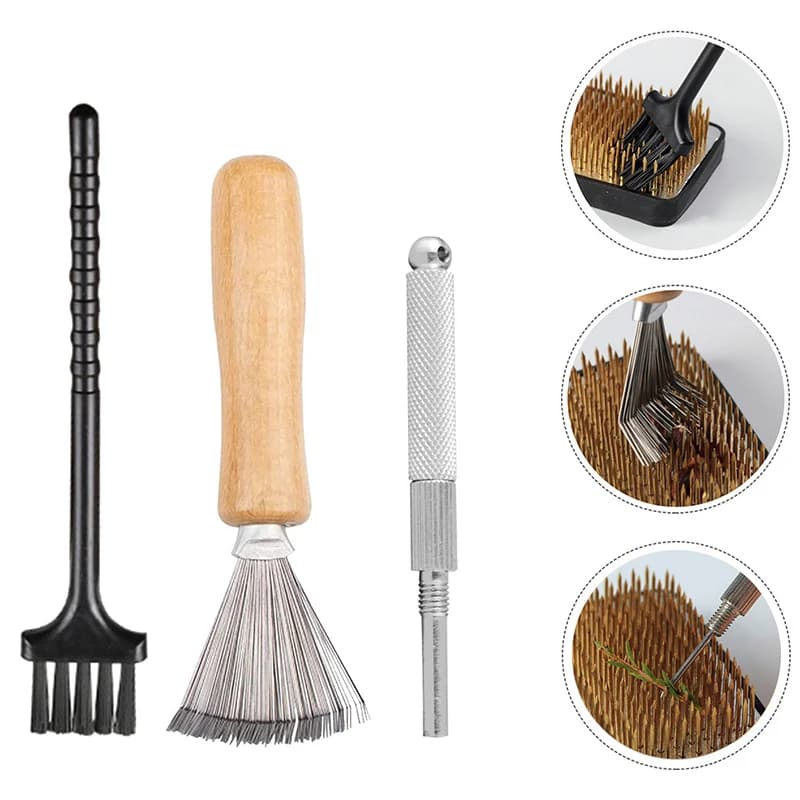 Tool Ikebana Japanese Floreale Kenzan Flower Rana Brush Brushes for cleaning floral arrangements Cleaning rake Cleaning Floral needle